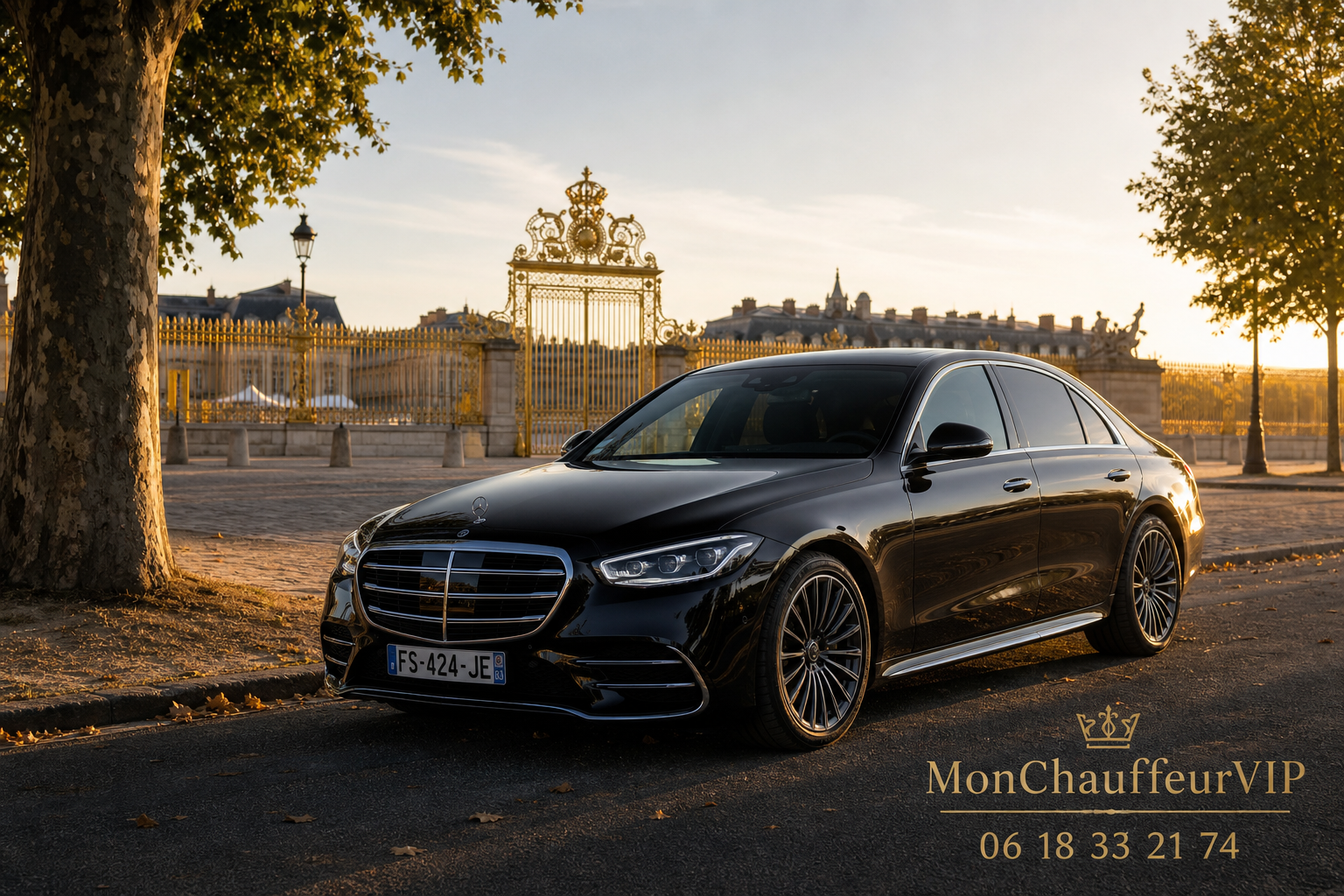 Berline VTC Versailles près du château – MonChauffeurVIP 06 18 33 21 74
