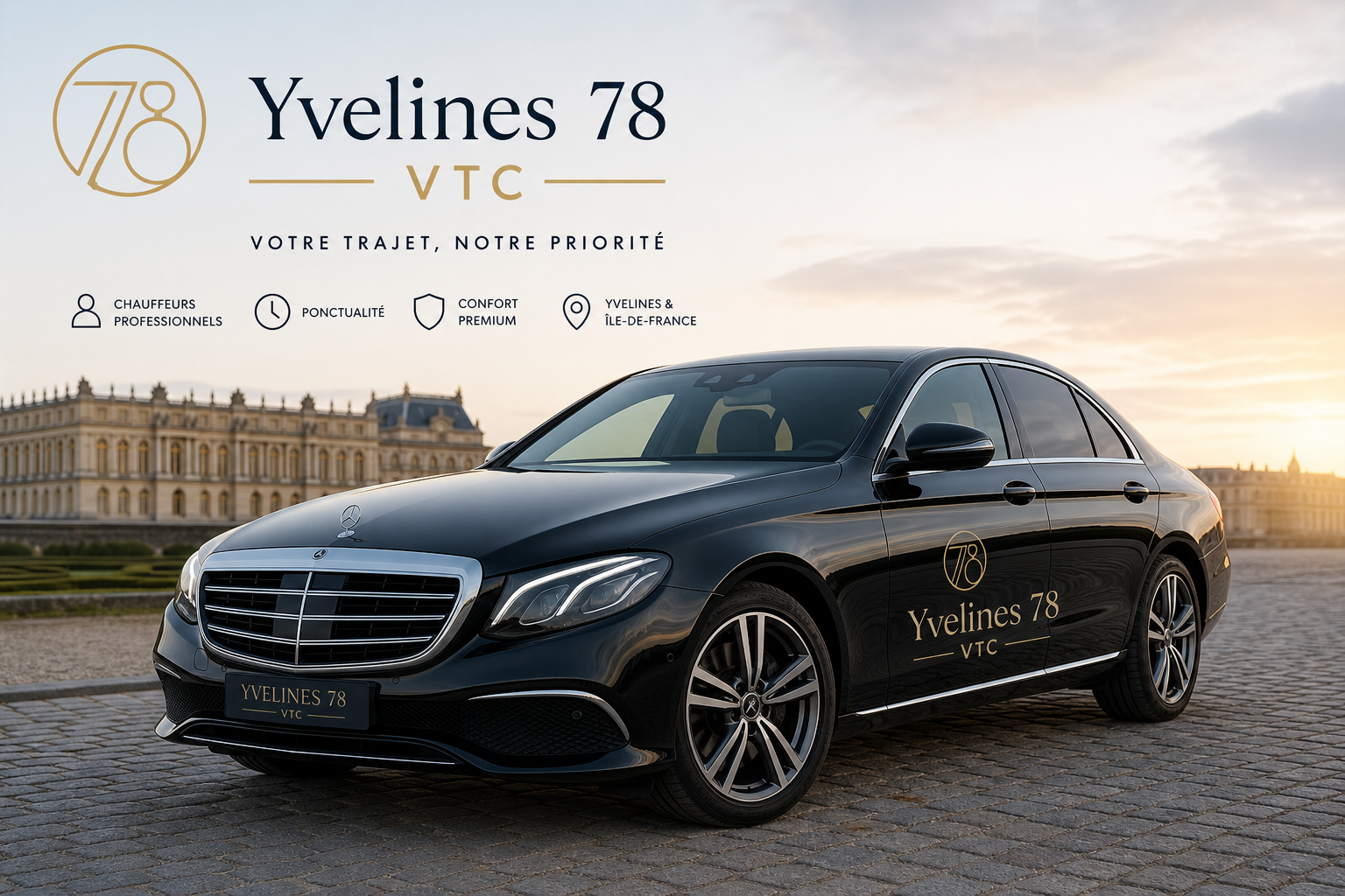 VTC Yvelines 78 – berline et VAN MonChauffeurVIP, réservez au 06 18 33 21 74