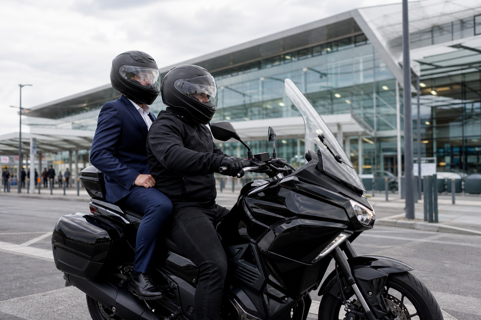 Moto taxi CDG Roissy – navette rapide Charles-de-Gaulle MonChauffeurVIP