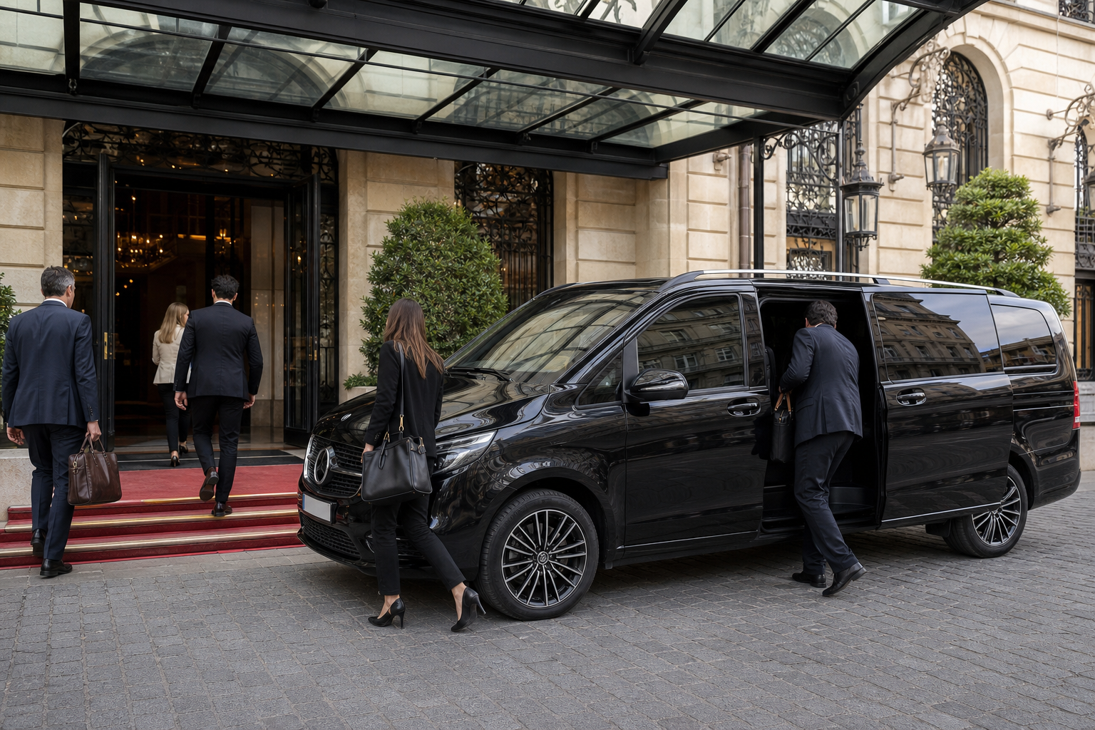 Transport événementiel séminaire — navette VAN professionnels MonChauffeurVIP