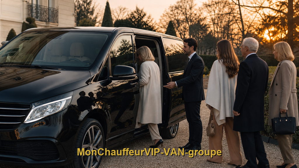 VAN VTC transport de groupe Île-de-France — chauffeur privé sept places MonChauffeurVIP