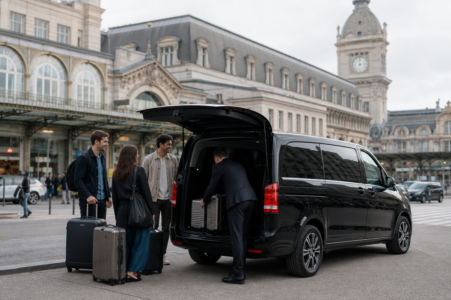 VTC Gare de Lyon — chauffeur privé transfert TGV bagages MonChauffeurVIP