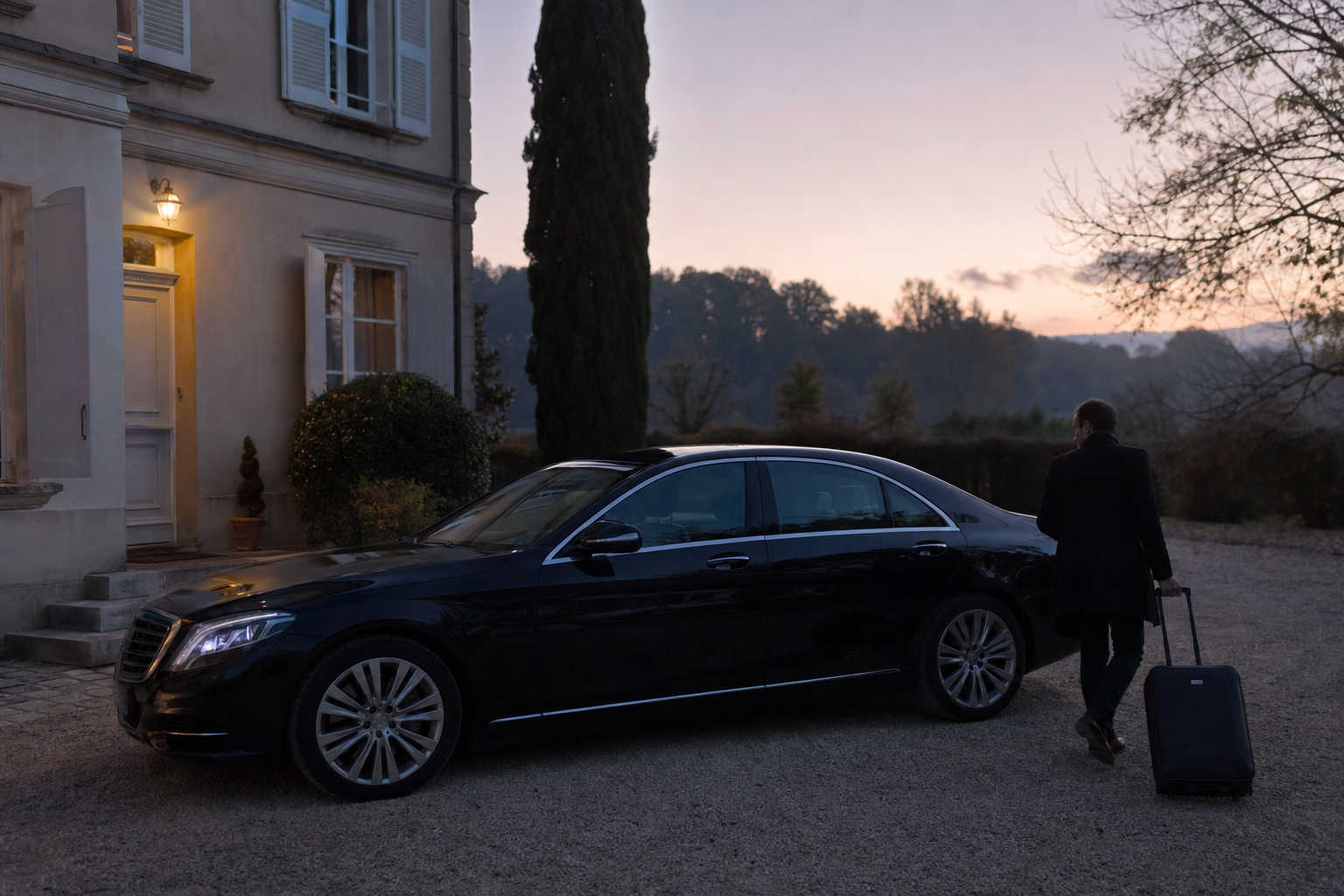 VTC nuit prise en charge matinale — chauffeur privé domicile 77 MonChauffeurVIP
