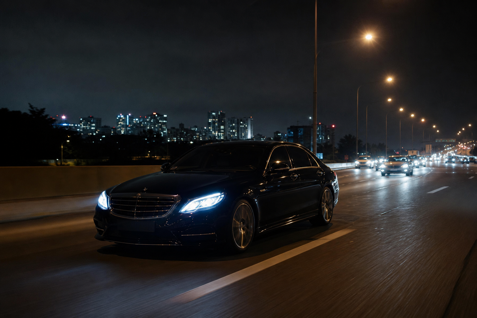 Retour tardif nuit — berline chauffeur privé grande couronne MonChauffeurVIP